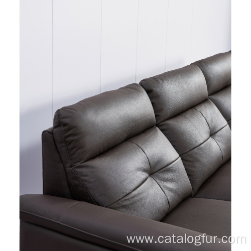 Modern Black leather corner sofa,Couch Sectional Furniture Sofa Set Designs Living Room Furniture